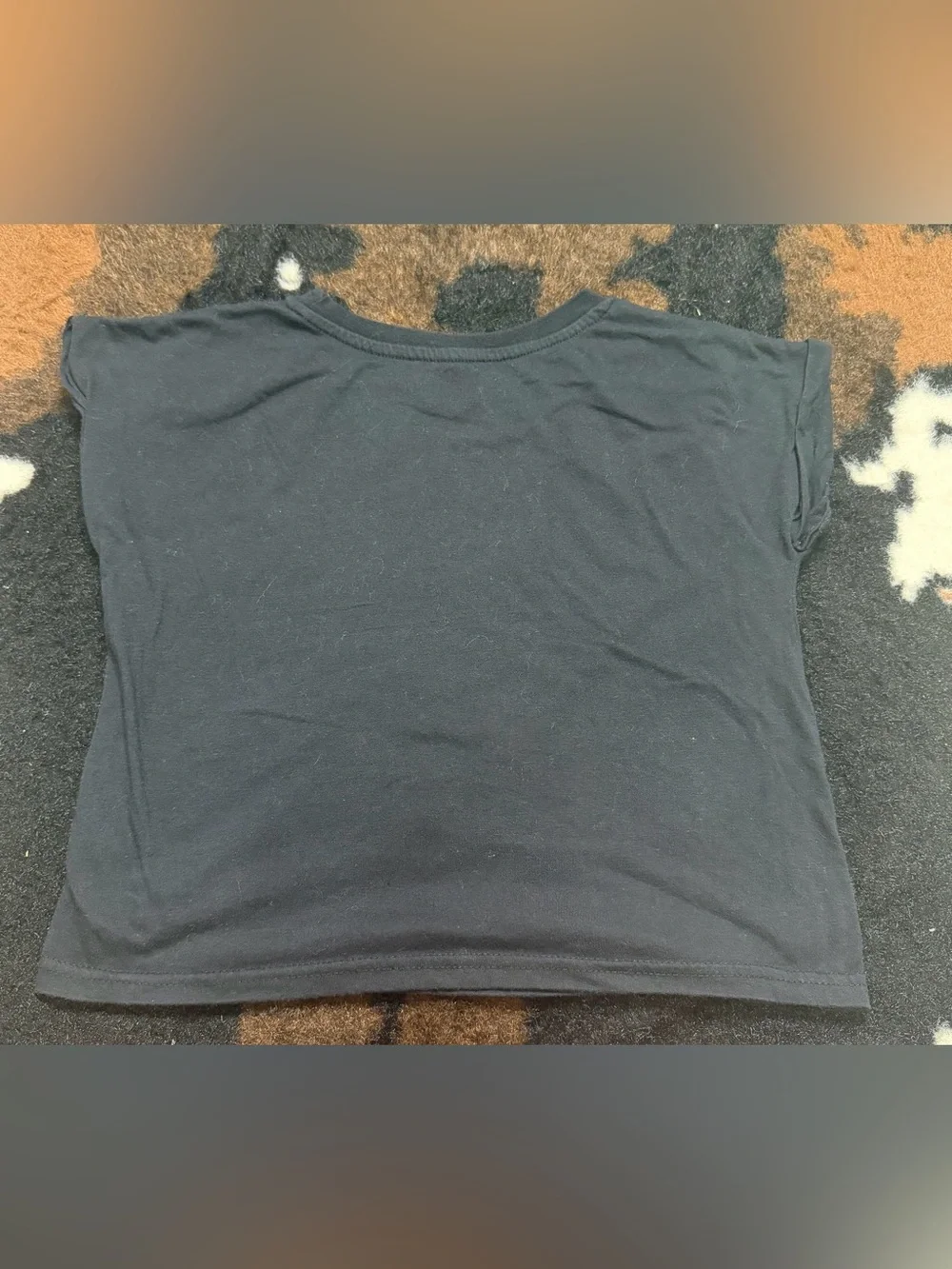 New Balance Kids Black Silver Logo Short Sleeve Tee Size L 14/16